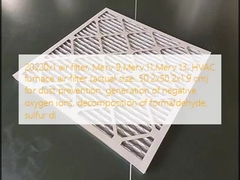 Yuanzhuang HVAC furnace air filter, used for dust prevention, generating negative oxygen ions, decom
